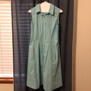 Talbots Blue/Green Gingham Dress